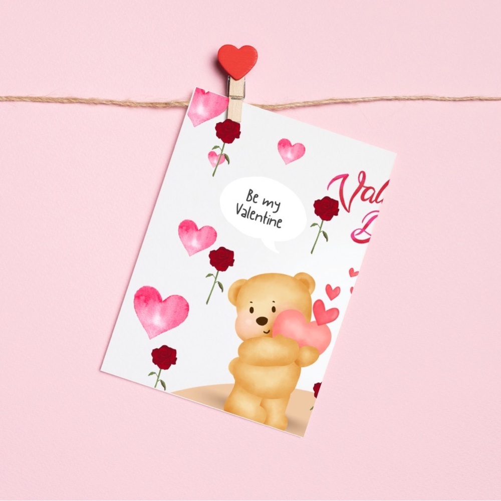 Valentines Day Card-Printed - Picture 3 of 4